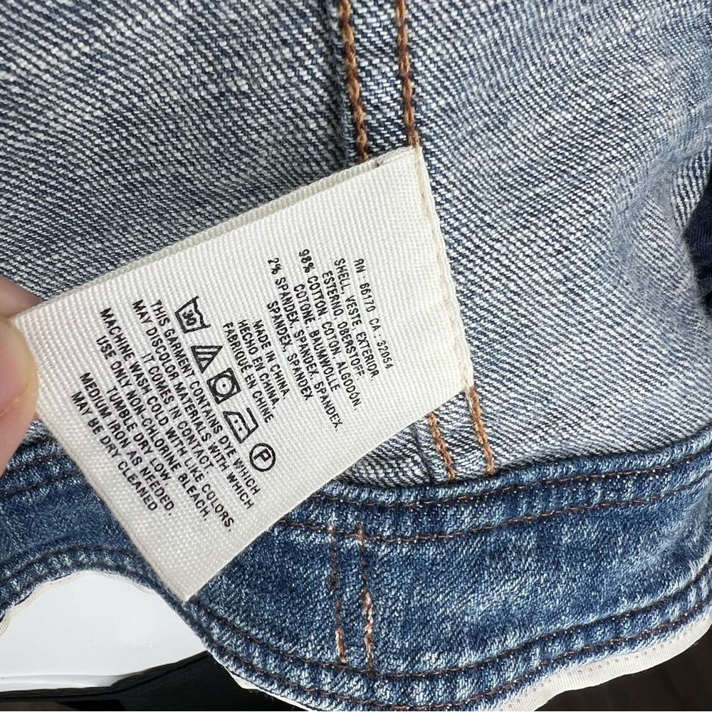 Pilcro and the Letterpress Anthropologie Blue Jean Jacket XS - Picture 8 of 8
